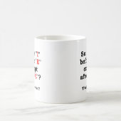 "'I' vor 'E' Lustiger Becher" Kaffeetasse (Mittel)