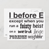 I vor E Postkarte (Vorne/Hinten)