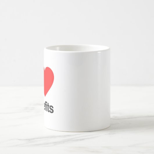 I Vorteile der Liebe Kaffeetasse (Mittel)