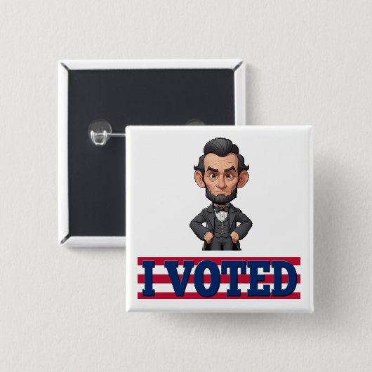 I Voted Character Button (Vorne & Hinten)