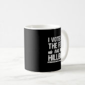 I Voted For The Felon And The Hillbilly Trump 2024 Kaffeetasse (VorderseiteRechts)
