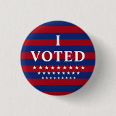 I Voted Stars Stripes USA Button (Vorderseite)