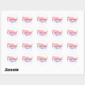 I Voted USA Circular Sticker (Blatt)