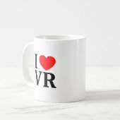 I ❤️ VR I LIEBE VR I HERZEN VR KAFFEETASSE (Vorderseite Links)