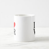 I ❤️ VR I LIEBE VR I HERZEN VR KAFFEETASSE (Mittel)
