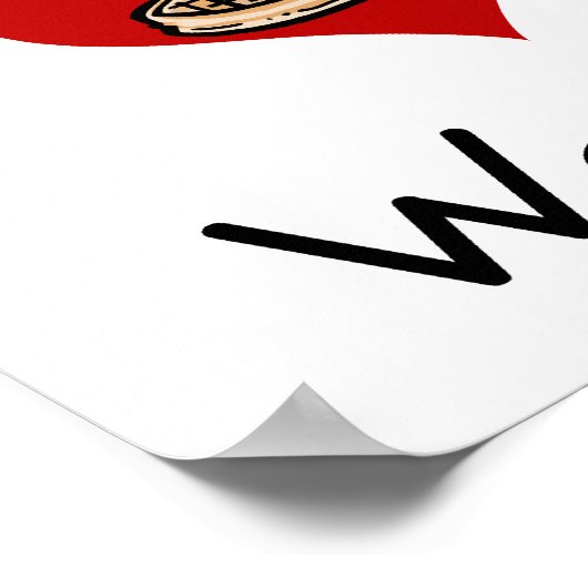 I Waffeln aus Lieben Poster (Ecke)