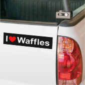 I Waffeln der Liebe-(Herz) Autoaufkleber (Auf Lkw)