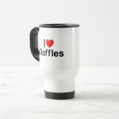 I Waffeln der Liebe-(Herz) Reisebecher (Vorderseite Links)