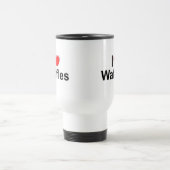 I Waffeln der Liebe-(Herz) Reisebecher (Mittel)