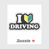 I Wakaba [Herz/Liebe] Aufkleber (Blatt)