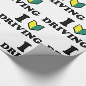 I Wakaba [Herz/Liebe] Fahren Geschenkpapier (Ecke)