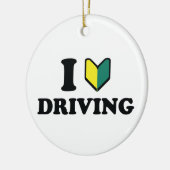 I Wakaba [Herz/Liebe] Fahren Keramik Ornament (Links)