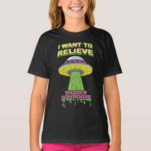I Wand zu entspannen - Funny UFO - Puke Spaß T-Shirt