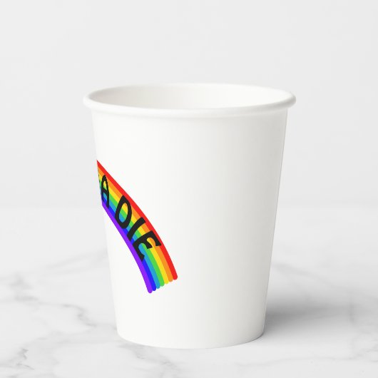 I Wanna Die - Rainbow Pappbecher (Rückseite)
