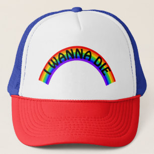 I Wanna Die - Rainbow Truckerkappe