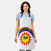 I Wanna Die - Regenbogen Lächeln Sun Schürze (Getragen)