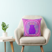 I Wanna Hippo For Christmas-Purple-Customizable- Kissen (Stuhl )