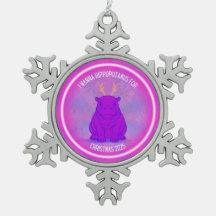 I Wanna Hippopotamus for Christmas - Purple