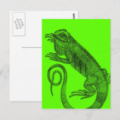 I Wanna Iguana Postkarte (Vorne/Hinten)