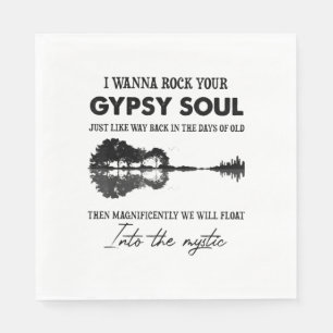 I Wanna Rock Your Sinti und Roma Soul Hippie Guita Serviette