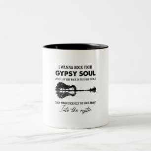 I Wanna Rock Your Sinti und Roma Soul Hippie Guita Zweifarbige Tasse