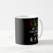 I Want 2020 All Done Ugly Christmas Sweater 2020 F Kaffeetasse (VorderseiteRechts)