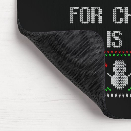 I Want 2020 All Done Ugly Christmas Sweater 2020 F Mousepad (Ecke)