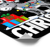 I Want A For Christmas Santa Hat Funny Xmas Poster (Ecke)