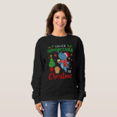 I Want A Hippopotamus for Christmas Cute Hippo San Sweatshirt (Vorne ganz)