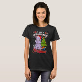 I Want A Hippopotamus For Christmas Hippo Pajamas T-Shirt (Vorne ganz)