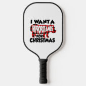 I Want a Hippopotamus for Christmas Pickleball Schläger (Vorderseite)