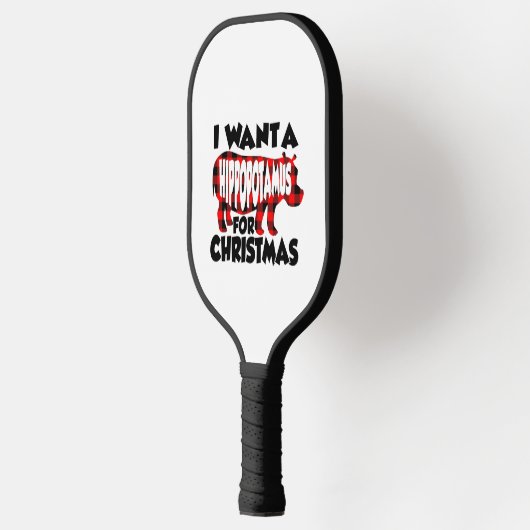 I Want a Hippopotamus for Christmas Pickleball Schläger (Links)
