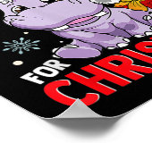 I Want A Hippopotamus For Christmas  Poster (Ecke)