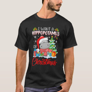 I Want A Hippopotamus For Christmas Tshirt Cute Xm