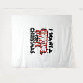 I Want a Hippopotamus for Christmas Wandteppich (Vorderseite (Horizontal))