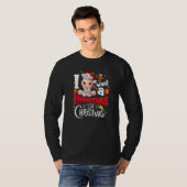 I Want A Hippopotamus For Christmas Xmas Hippo Gir T-Shirt (Vorne ganz)