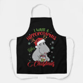 I Want A Hippopotamus For Christmas Xmas Hippo Schürze (Vorderseite)