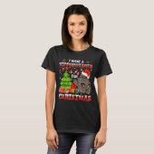I Want A Hiptamus Christmas Funny Xmas Hip Lover T-Shirt (Vorne ganz)