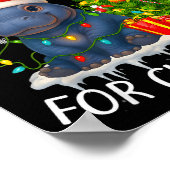 I Want A Hiptamus Christmas Xmas Hip Lover Women G Poster (Ecke)