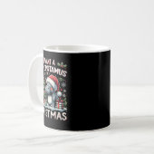 I Want A Hiptamus For Christmas Cute Xmas Hip Kaffeetasse (Vorderseite Links)