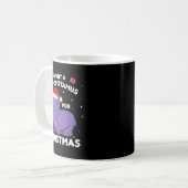 I Want A Hiptamus For Christmas Sweet Hips  Kaffeetasse (Vorderseite Links)