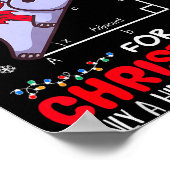 I Want A Hiptenuse For Christmath Math Teacher Chr Poster (Ecke)