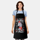 I Want A Horse Christmas Horse Shirt Schürze (Getragen)