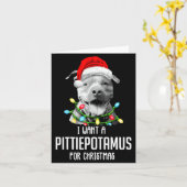 I Want A Ttietamus For Christmas Funny Tbul Karte (Gelbe Blume)