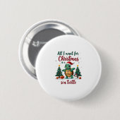 I Want For Christmas Is A Sea Turtle Xmas Tree Lig Button (Vorne & Hinten)