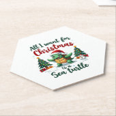 I Want For Christmas Is A Sea Turtle Xmas Tree Lig Untersetzer (angewinkelt)