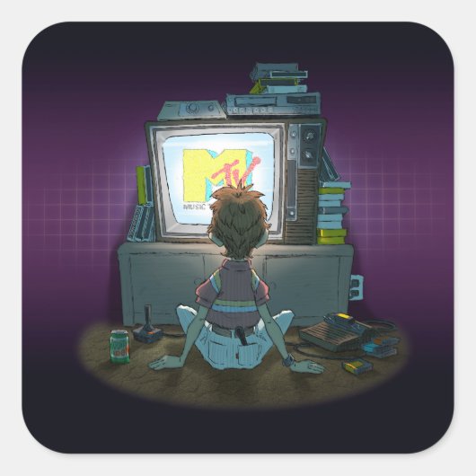 “I Want My Mtv” Sticker (Vorderseite)
