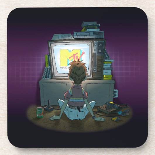 „I Want My Mtv“-Untersetzer (Set aus 6) Getränkeuntersetzer (Vorderseite)