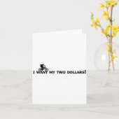 I Want My Two Dollars! Better Off Dead Funny Movie Karte (Gelbe Blume)