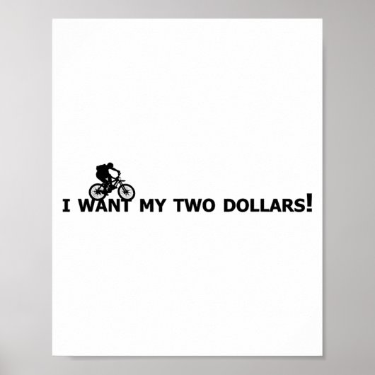 I Want My Two Dollars! Better Off Dead Funny Movie Poster (Vorne)